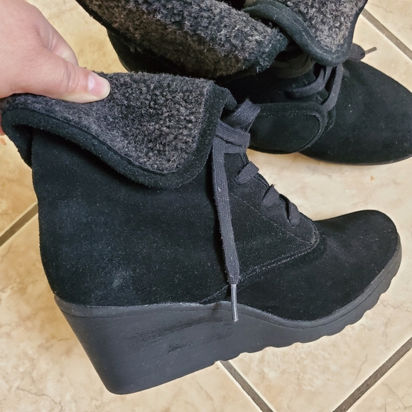 White Mountain Ankle Leather Suede Women's boots Size 8 - Picture 10 of 16